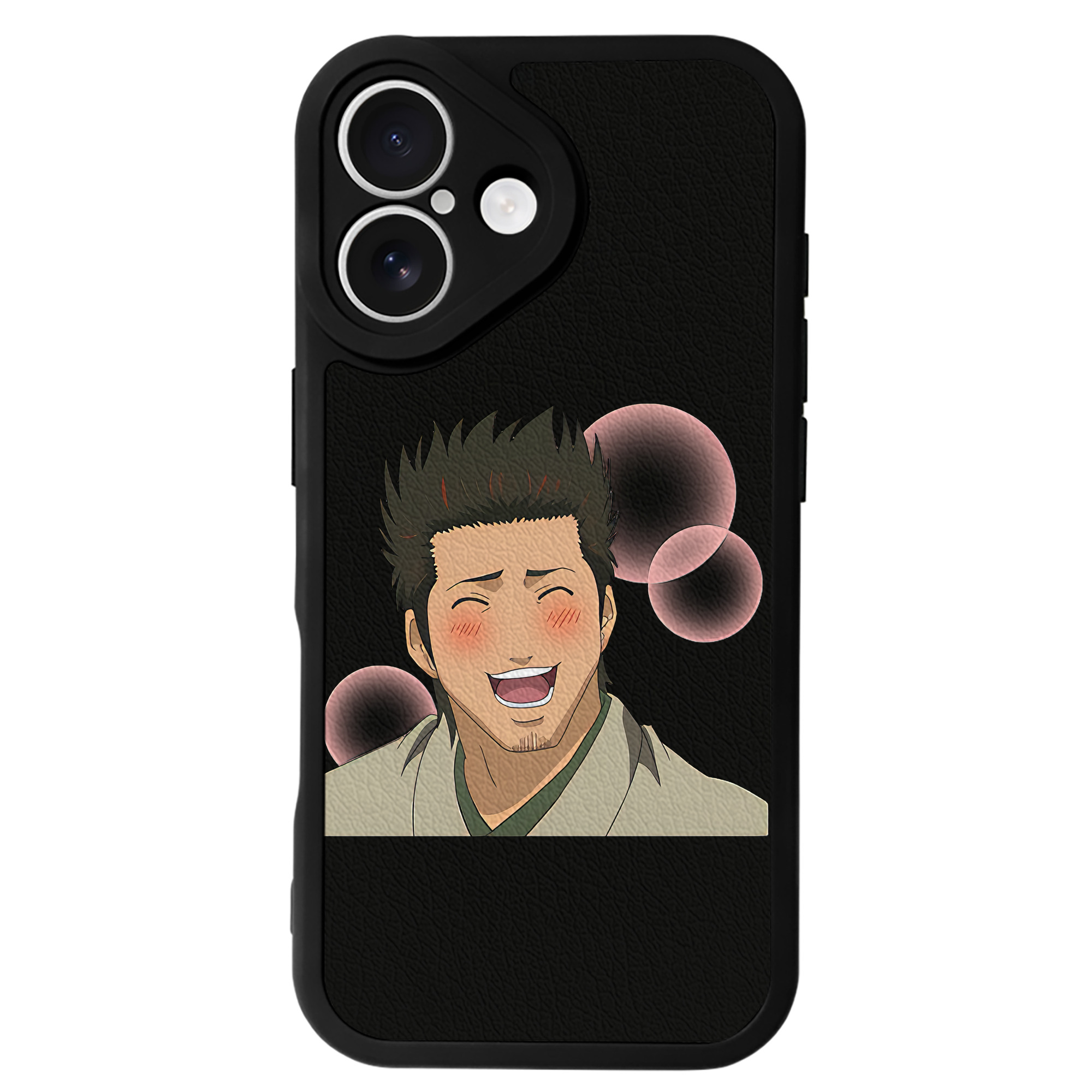 （画像用） ぎんたま 坂田銀時（さかたぎんとき） 神楽 志村新八（しむら しんぱち） GINTAMA Sakata Gintoki Kagura Shimura Shinpachi 【iPhone 16シリーズ対応】シリコンスマホケース（レザー調） 材質：シリコン